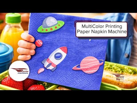 6-Color Flexographic Napkin Printing — Live Production